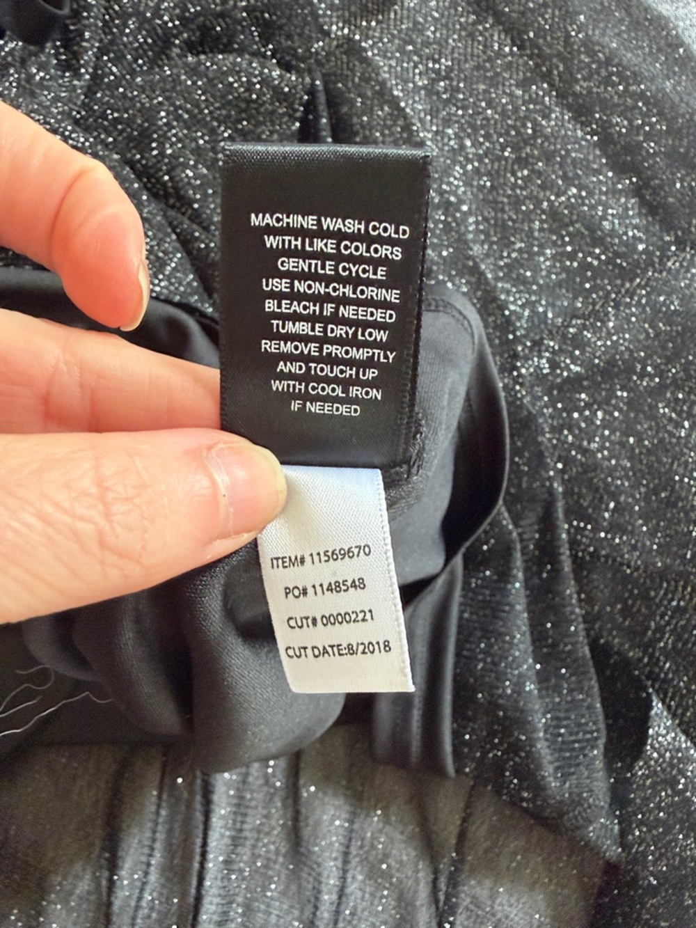 Torrid Black Metallic Shimmer Midi Dress Size 0 Fit & Flare Party Cocktail - Picture 5 of 9